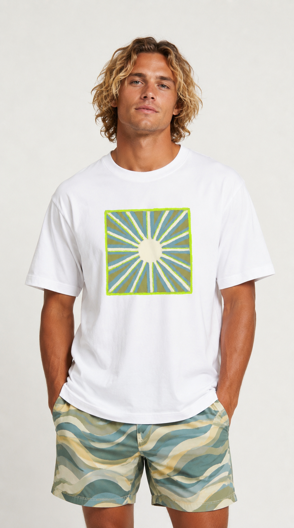 GREEN SUN - men’s t-shirt
