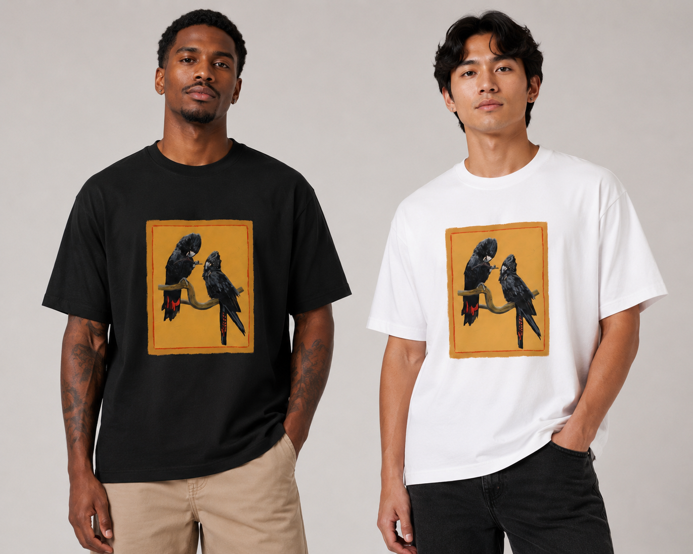 BLACK COCKATOOS - men’s t-shirt