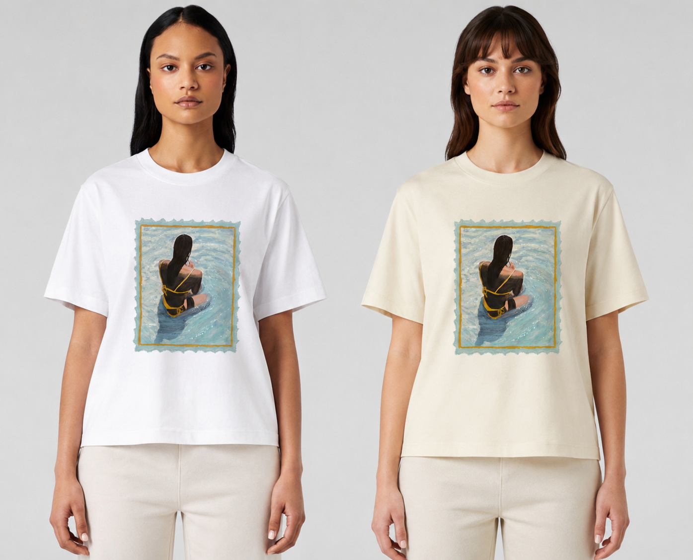 SITTING IN THE SHALLOWS - Women's t-shirt