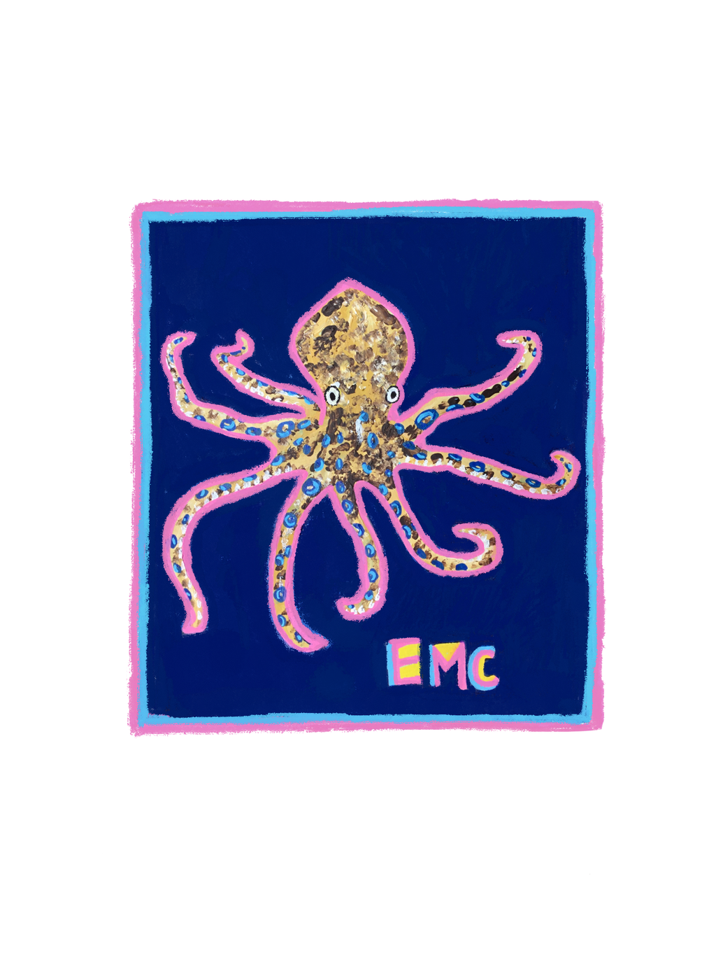 Blue ring octopus - kids t-shirt