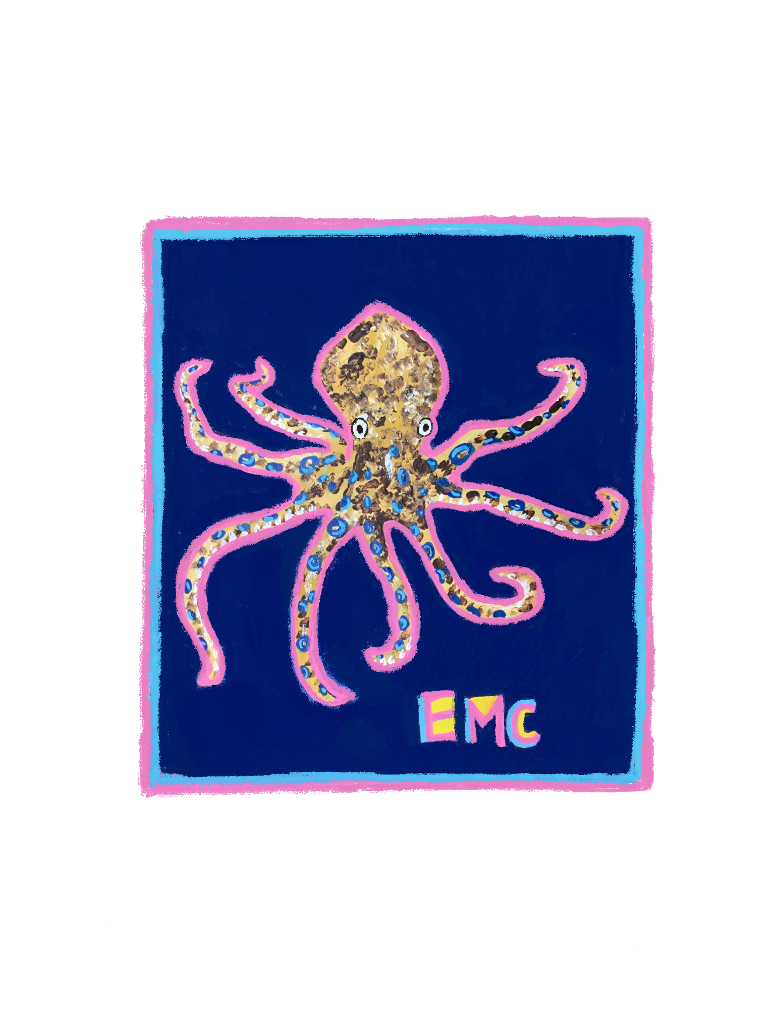 Blue ring octopus - kids t-shirt