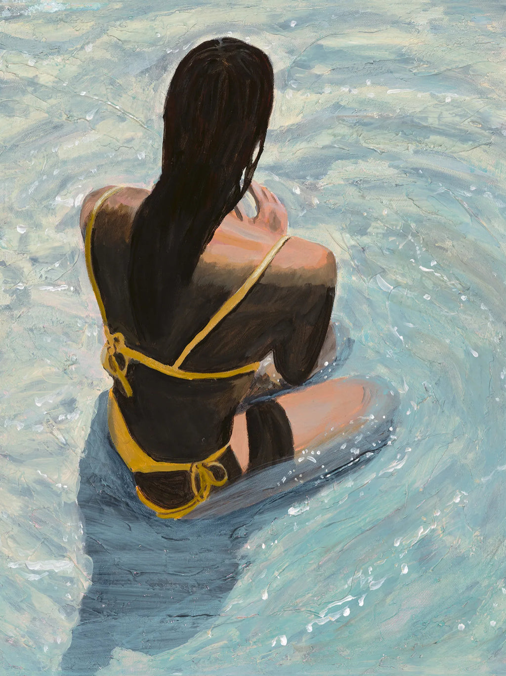 Sitting in the Shallows - Paper PRINT (Framed/unframed)