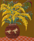 Australian wattle in vase - Paper PRINT (framed/unframed)