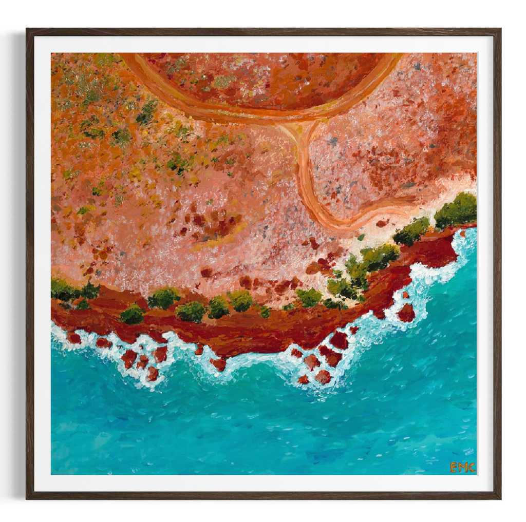 Dirt track to the coast - Paper PRINT (Framed/unframed)