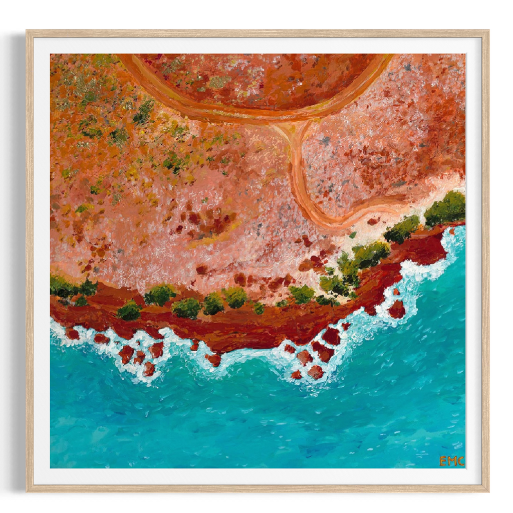 Dirt track to the coast - Paper PRINT (Framed/unframed)