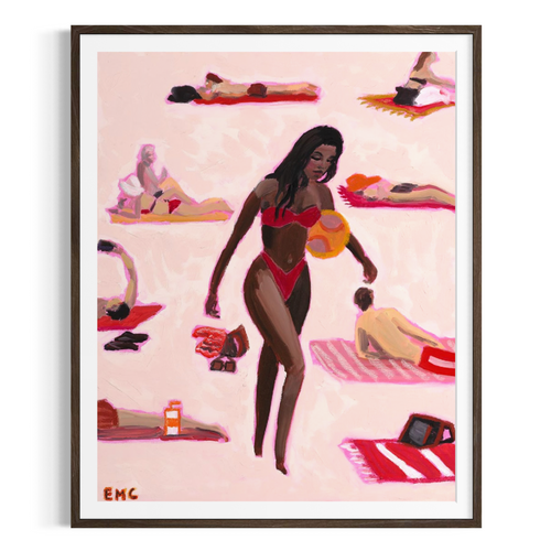 Beach Volleyball - Paper PRINT (Framed/unframed)