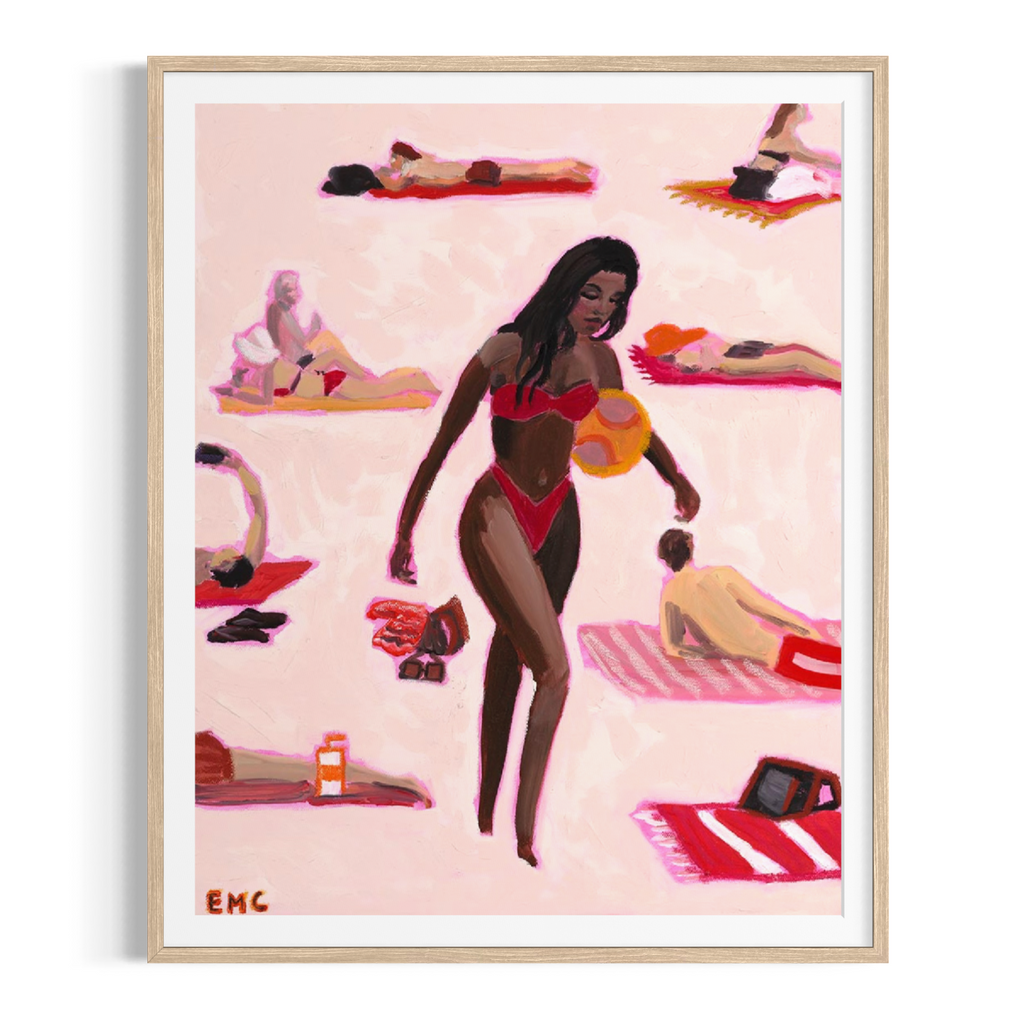 Beach Volleyball - Paper PRINT (Framed/unframed)