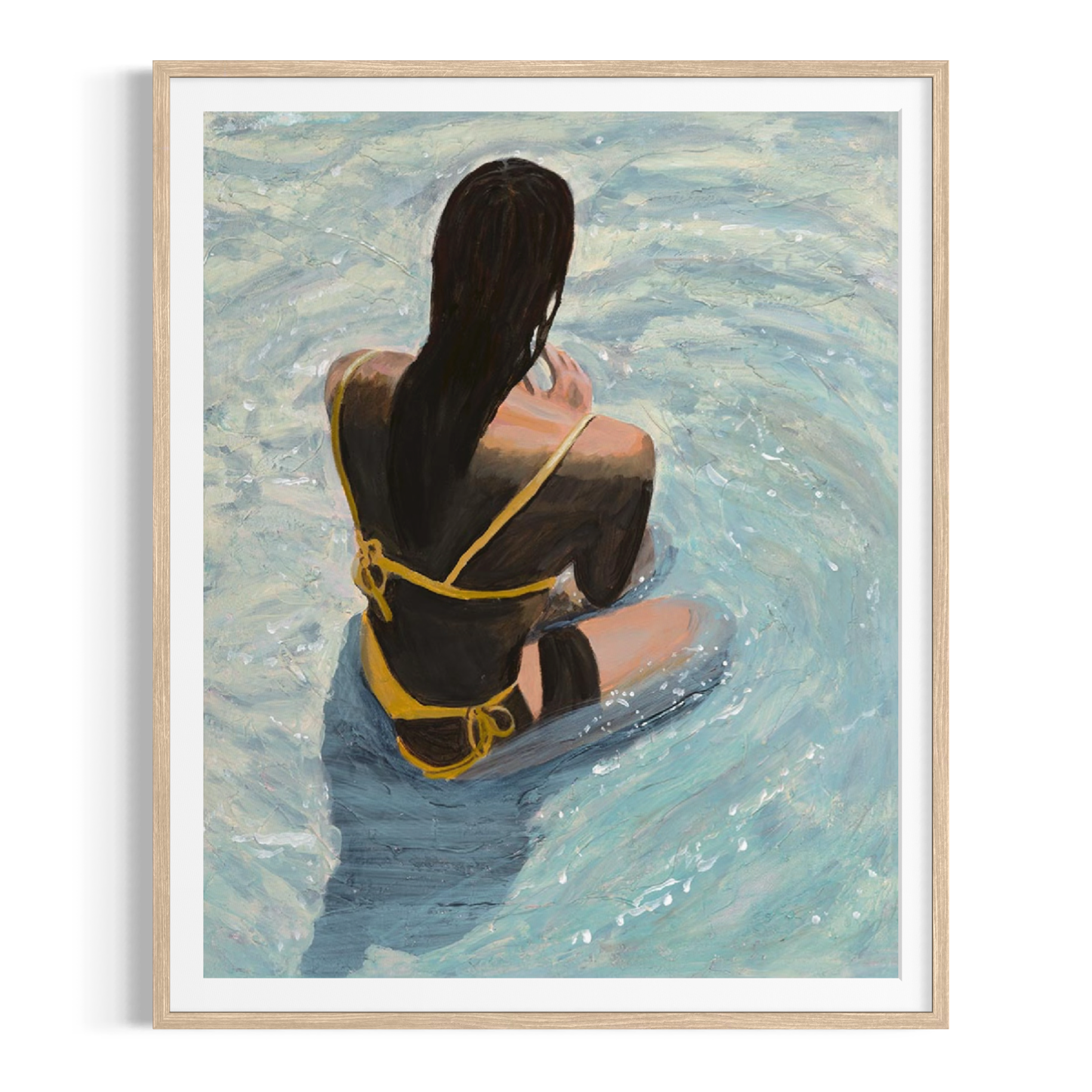 Sitting in the Shallows - Paper PRINT (Framed/unframed)