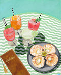 Happy hour by the sea - Paper PRINT (Framed/unframed)