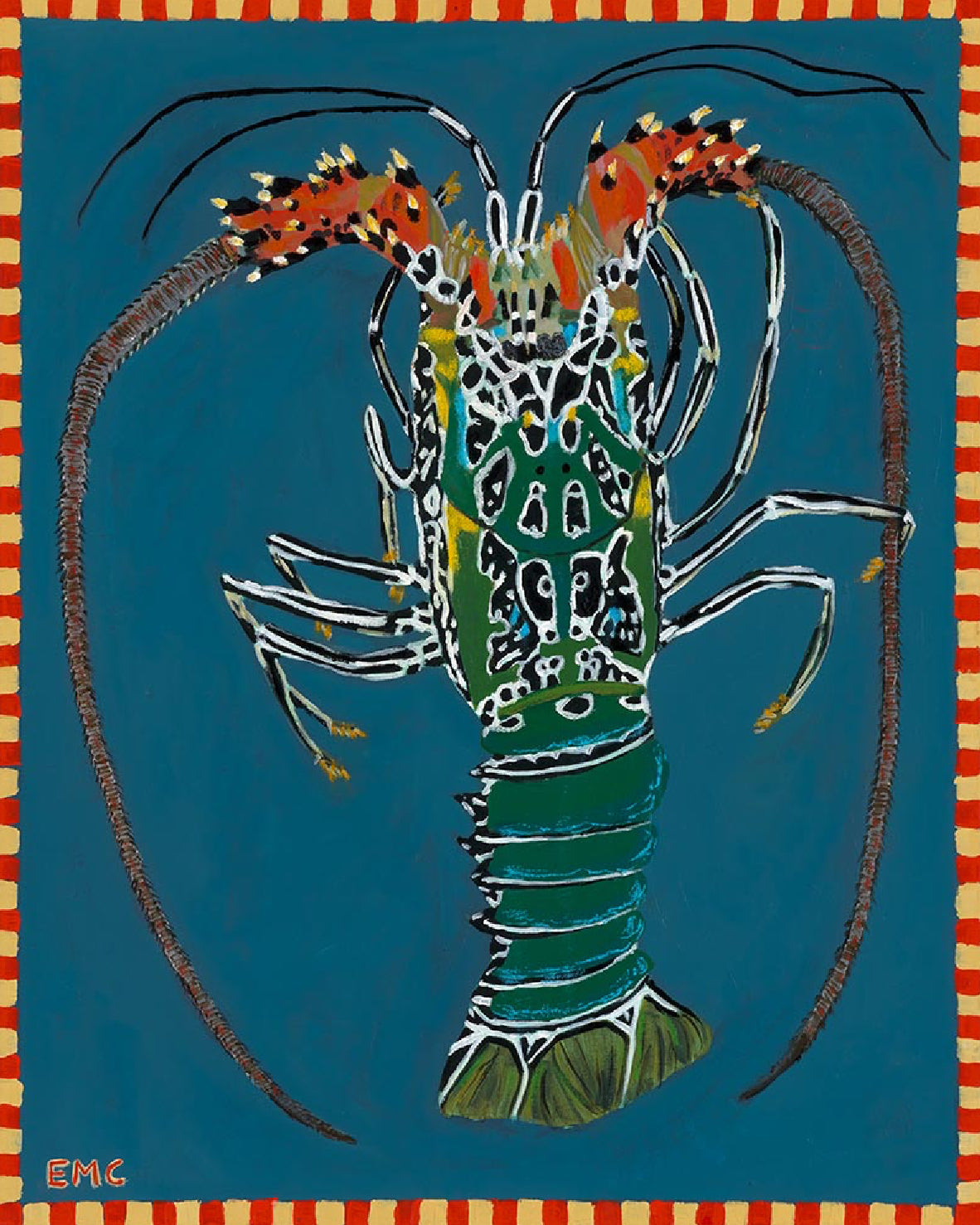 Palm island rock lobster - Paper PRINT (Framed/unframed)
