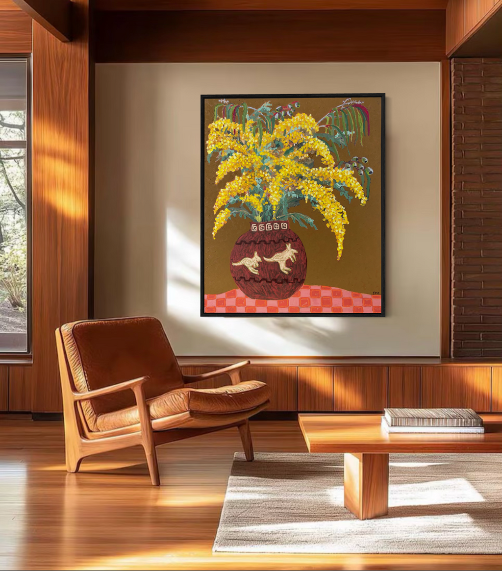 AUSTRALIAN WATTLE IN VASE